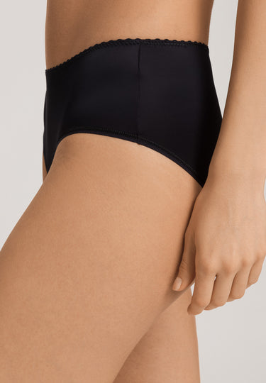 Satin Deluxe Satin Jersey Hi-Cut Briefs | Black 71126-019